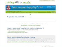 Tablet Screenshot of catalogooficial.com.br